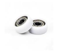 Rodamiento recubierto de plástico, polea pequeña nailon, rueda guía POM, rodillo plástico/soporte carga/desgaste, 5 uds(5pcs 5x17x10)