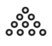 Rodamiento rígido de bolas, 10 piezas 6301-2RS Rodamiento de bolas sellado de goma doble de 12 x 37 x 12 mm para motores pequeños, aplicaciones domésticas, en campo de transporte, etc.