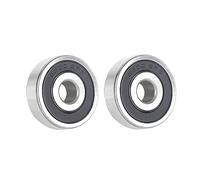 Rodamiento rígido de bolas 6300 6301 6302 6303 6304 6305 2RS acero inoxidable 2 piezas(S6302-2RS 2PCS)