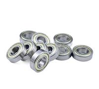 Rodamiento rígido de bolas en miniatura de una sola hilera 10 Uds R8ZZ 12,7 * 28.575 * 7.938mm rodamientos ABEC-5 Mini rodamiento sellado de Metal