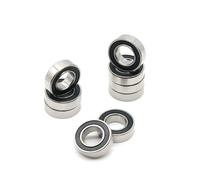 Rodamiento SMR63RS de 3 x 6 x 2,5 mm for coche eléctrico RC, camión, hobby, rodamientos de bolas SMR63 RS 2RS, SMR63-2RS, sellados en negro, 5 unidades