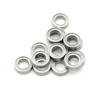 Rodamientos, 10 unids/lote MR Series MR52ZZ MR63ZZ MR85ZZ MR95ZZ MR128ZZ MR137ZZ Rodamientos de bolas blindados de metal (Mr83zz(3x8x3mm)),Compatibilidad versátil(Mr62zz 2x6x2.5mm)