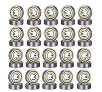 Rodamientos 40 Piezas Rodamientos de Bolas de Metal Doble Protección Speed Bearings Miniatura Rodamiento 608ZZ Cojinetes y Rodamientos para Patines Patinetas Scooters(8 mm x 22 mm x 7 mm)