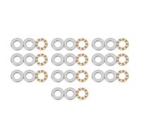 Rodamientos Axiales de Bolas Miniatura 5x12x4mm, Juego de 10 Piezas, Acero Plano de Alta Precisión - Alta Velocidad, Bajo Consumo, Ideal para Montaje y Mantenimiento de Maquinari (F5-12M 5*12*4mm)