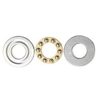 Rodamientos, Bimetal Seal Shield Micro Rodamiento rígido 5PCS F2-6M F3-8M F5-10M F6-12M F8-16M F10-18M F12-21M F12-23M de empuje bolas axial plano 3 en 1(F4-10m 4x10x4mm)