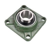 Rodamientos BRDI25198 UCF208 UCF209 UCF2010, rodamiento de bloque almohada con brida cuadrada, 40mm, 45mm, 50mm diámetro, juego tornillos bloqueo M4x16mm