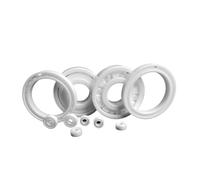 rodamientos cerámicos completos, Rodamiento de bolitas cerámica la alta precisión, tamaños múltiples jaula PTFE circona serie SMR los transportes híbridos(S693size3X8X4)