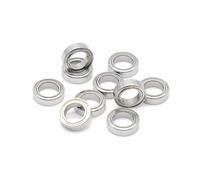 Rodamientos de acero inoxidable ABEC-9 SMR117ZZ 2P 7x11x3 mm compatibles con manijas carrete DAIWA, SHIMANO y Abu Garcia. Rodamiento Compatible With pesca(2Pcs SMR104ZZ 4X10X4)