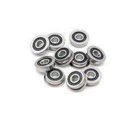 Rodamientos de bolas, 10 unids/lote F6800-2RS F6800RS doble cubierta de goma 10 * 19 * 5mm rodamiento de bolas con brida rodamiento rígido de bolas 10 × 19 × 5mm
