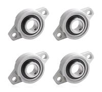 Rodamientos de bolas, 4 unidades, rodamientos verticales de aleación de zinc, cojinete de brida, cojinete de cojinete de eje para eje de máquina, impresora 3D, diámetro interior (20 mm)