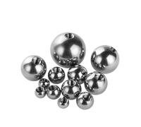 Rodamientos de bolas Bolas de perforación acero inoxidable M2 .5 M3 M4 M5 M6 M8 M10 Roscadas medio orificio Rosca hembra Orificio ciego Bola lisa Perno sólido(M8,20mm (1pcs))