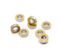 Rodamientos de bolas cerámicos híbridos miniatura 688RS S688-2RS (8 x 16 x 5 mm, 618/8RS, 10 unidades)