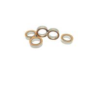 Rodamientos de bolas de acero inoxidable 1 rodamiento cerámico híbrido 7x13x4(SMR148C-2OS 8x14x4mm)