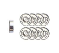 Rodamientos de bolas de cerámica inoxidable for tablas de surf Longboard Skateboard Bearings Rodamiento integral Piezas de patines(Regular bearing stainless 8pcs)