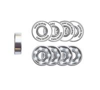 Rodamientos de bolas de cerámica inoxidable for tablas de surf Longboard Skateboard Bearings Rodamiento integral Piezas de patines(Regular Bearing ceramic 8pcs)
