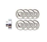 Rodamientos de bolas de cerámica inoxidable for tablas de surf Longboard Skateboard Bearings Rodamiento integral Piezas de patines(Integral Bearing stainless 8pcs)