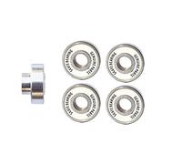 Rodamientos de bolas de cerámica inoxidable for tablas de surf Longboard Skateboard Bearings Rodamiento integral Piezas de patines(Integral Bearing stainless 4pcs)