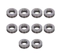 Rodamientos de bolas de empuje plano Kit de rodamientos de metal axiales en miniatura desmontables de alta precisión para ganchos de grúa (51102)