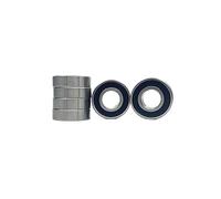 Rodamientos de bolas de sección delgada de acero inoxidable serie 440 S6900-S6906 2RS - Soporte autoalineable con carcasa de hierro fundido(S6901-2RS 4PCS)