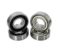 Rodamientos de bolas en miniatura 608RS 10pcs 8mm diámetro interior 22mm diámetro exterior 7mm espesor para construcción de modelos y educación técnica (20 unidades, caja, negro)