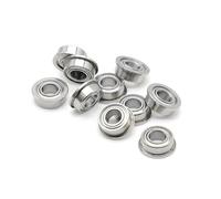 Rodamientos de bolas miniatura con brida y doble blindaje MF105ZZ (5 x 10 x 4 mm), MF105-2Z (10 unidades)(10PF6700ZZ)