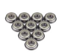 Rodamientos de Bolas Miniatura con Bridas 10 Piezas 8x22x7 mm F608Z de Acero Blindado