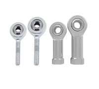 Rodamientos de bolas ojo de pez Rodamiento de extremo de varilla, 12 piezas M3 M4 Extremos Rosca de junta hembra SI4T/K SI3T/K Pieza de ojo de pez Piezas de impresora 3D(SI4T K M4)