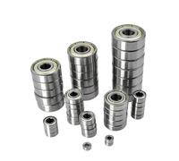 Rodamientos de bolas pequeños 3x6x2,5 5x10x4 5x11x4 6x12x4 10x15x4 mm Diámetro interior 2 mm 3 mm 4 mm 5 mm 6 mm 7 mm 8 mm 9 mm 10 mm Rodamiento pequeño sellado(10Pcs,7x14x5mm)