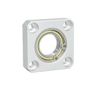 rodamientos de bolas profundas, 1 pieza de brida cuadrada con carcasa de rodamientos individuales y carcasas, conjunto de asiento de rodamiento, montaje directo sin hebilla(165-6900ZZ-11-10)