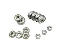 Rodamientos de bolas, rodamientos de bolas 608ZZ, 5 unidades for monopatín, coche RC, bicicleta, rueda de patín y aplicaciones en miniatura.(ID2x7x3mm)