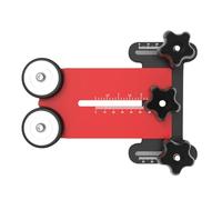 Rodamientos de carpintería con rodillos de plumas para sierra de mesa, alimentador y guía, control de presión ajustable con compatibilidad con ranura en T, construcción de aleación de aluminio de 186