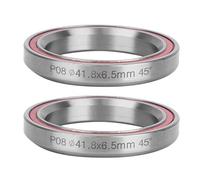 Rodamientos de Dirección para Bicicleta de Monta?a, Acero con Doble Sellado, 41.8 mm, Anillo Impermeable, 2 Piezas