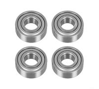 Rodamientos de eje para cortacésped para Jd9236 Jd9296 Z9504rst, compatibles con 536986 05407300 C28971, piezas de repuesto de cubierta de 46 pulgadas, construcción de metal, paquete de 4