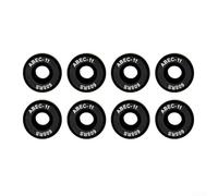 Rodamientos de precisión para monopatín Longboard, 8 unidades, 608 ABEC 11, 8 x 22 x 7 mm, acero cromado endurecido, resistente al agua (negro)