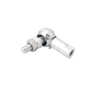 Rodamientos de rótula en forma de L 1 pieza de rodamiento de bolas flexible de extremo de varilla derecha de acero al carbono M6 CS8/CS10/CS13/CS16(M5x0.8)