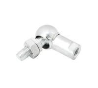 Rodamientos de rótula en forma de L Cojinete de rótula de culata derecha, acero al carbono y zinc blanco, biela for automóvil, CS8, CS10, CS13, CS16(M12x1.75)