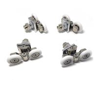 Rodamientos dobles para mampara de ducha, 23 mm, 4 piezas