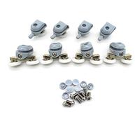 Rodamientos dobles para mamparas de ducha, 22 mm de diámetro; piezas de repuesto para ruedas de baño (22mm)