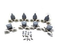Rodamientos dobles para mamparas de ducha, 25 mm de diámetro, piezas de repuesto para ruedas de baño, 8 unidades, CY-903AB (25mm)