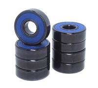 Rodamientos for patinetas 608-Black ABEC-9 608 V RS Surface Black PA66 Cage Ball Bearing 8x22x7mm