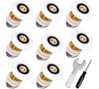 Rodamientos Mampara Ducha 25mm 8pz Ruedas Mampara Ducha Ruedas Para Puerta de Corredera De Cristal Baño