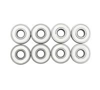 Rodamientos para monopatín Juego de 8 piezas de acero carbono sellado de 8 mm para mantenimiento de la tabla, actualización de ruedas y uso diario para cuidado de la conducción Cojinete de rueda