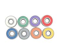 Rodamientos para monopatín Juego de 8 piezas de acero carbono sellado de 8 mm para mantenimiento de la tabla, actualización de ruedas y uso diario para cuidado de la conducción Cojinete de rueda