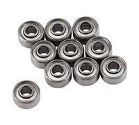 rodamientos pequeños + Rodamiento de bolitas de Akozon, 10pcs Rodamientos de bolas miniatura de 693ZZ Rodamiento de doble blindaje pequeño de 3 * 8 * 4 mm