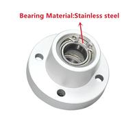 Rodamientos redondos de brida con carcasa, conjunto de rodamiento doble tipo brida de aluminio con hebilla, diámetro de 3mm-50mm, 1 ud.(MT174S,6900ZZ-L25-D10)