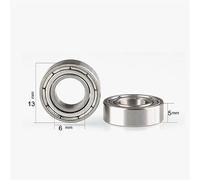 Rodamientos rígidos de bolas 10/20 unids/lote S686ZZ 2RS 6x13x5mm rodamiento de acero inoxidable rodamientos rígidos de bolas Mini rodamiento en miniatura 6x13x5mm(10PCS,S686 ZZ 6x13x5mm)