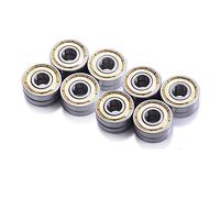 Rodamientos silenciosos de alta velocidad acero al carbono 608ZZ Z, 16 unidades, ABEC-11, for patines, patinetes y monopatines