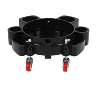 Rodando Cubo Dolly Negro Multifuncional Rodando Dolly para Coche Detallando Lavado con 5 Ruedas Giratorias de Servicio Pesado