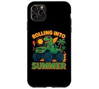 Rodando en verano dinosaurio Monster Truck Beach Kids 2025 Carcasa para iPhone 11 Pro Max