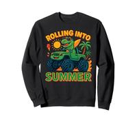 Rodando en verano dinosaurio Monster Truck Beach Kids 2025 Sudadera